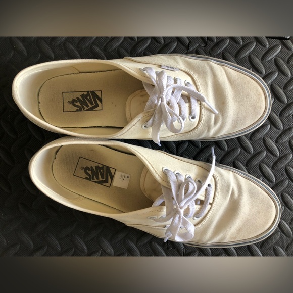 Vans Authentic 2 Pairs Blue & Cream Men’s Sz 10 - Picture 3 of 11